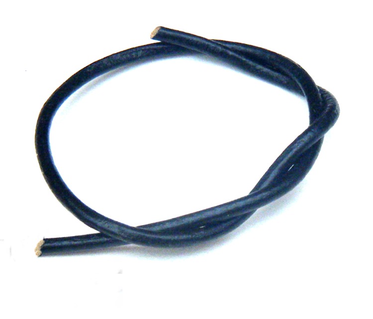 2mm Black Leather cord